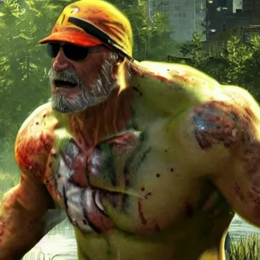 Image similar to Hulk hogan in the last of us 2 4K quality super realistic