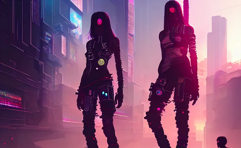 Image similar to cyberpunk india, anime, detailed art by wlop