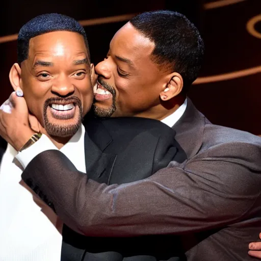 Image similar to will smith hugs chris rock at the oscars