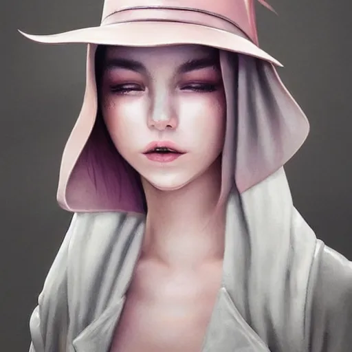 Image similar to A masterpiece portrait of a Incredibly beautiful angel queer girl with piercing and tatoo in leather nun hat. Incredible light. light night, artstation Masterpiece. Angel. Angel wings. light cute blush on face. medium shot, intricate, elegant, highly detailed. trending on artstation, digital art, by Stanley Artgerm Lau, WLOP, Rossdraws, James Jean, Andrei Riabovitchev, Marc Simonetti, Yoshitaka Amano. background by James Jean and Gustav Klimt, light by Julie Bell, 4k, porcelain skin. Octane render. epic dark fantasy.