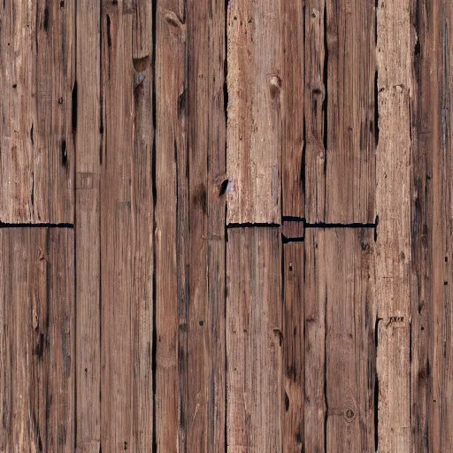 Image similar to 4K old and dusty cabin wood floor with scratches and bumps. Seamless high quality PBR material.