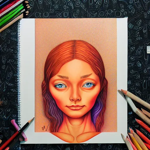colored pencil drawings of people