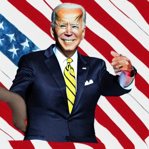 Image similar to joe biden in the style of anime