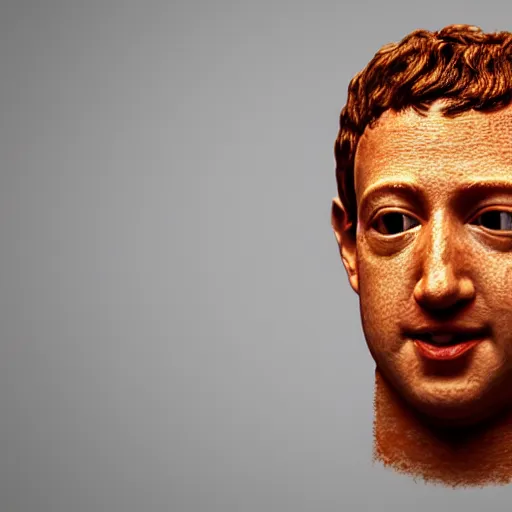 Prompt: a 3d render of Mark Zuckerberg made out of spaghetti noodles, covered in sauce, octane render, realistic, pbr, subsurface scattering, volumetric