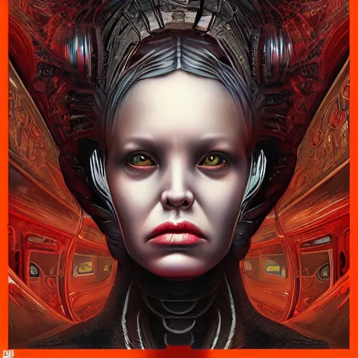 Prompt: Lofi Scorn Giger portrait Pixar style by Tristan Eaton Stanley Artgerm and Tom Bagshaw