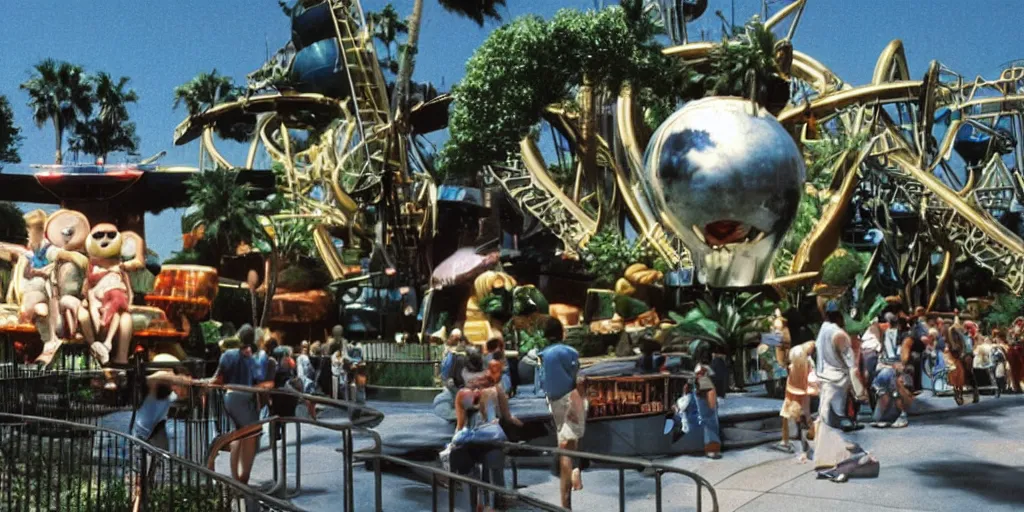 Image similar to 1990s photo of the E.T. ride at Universal Studios in Orlando, Florida