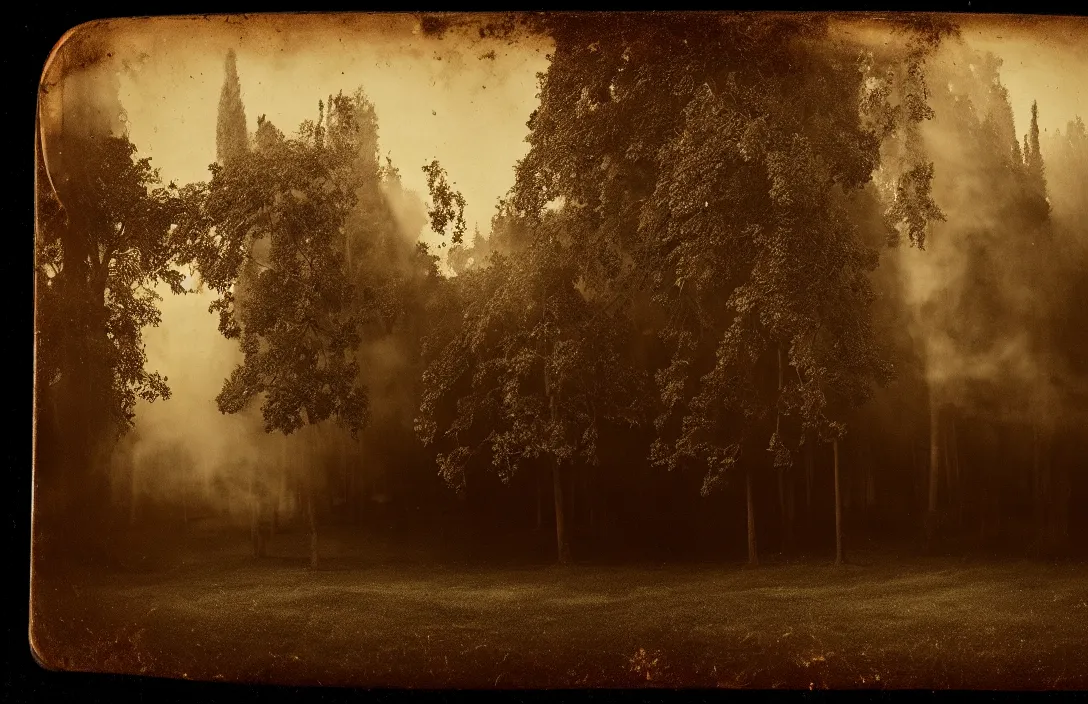 Image similar to excommunication intact flawless ambrotype from 4 k criterion collection remastered cinematography gory horror film, ominous lighting, evil theme wow photo realistic postprocessing royal garden design by andre le notre light and shade should blend without lines or borders, in the manner of smoke painting by ivan shishkin