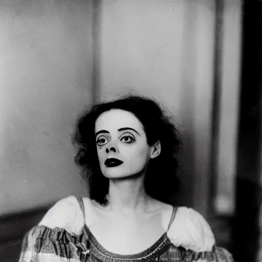 Image similar to dslr photo portrait still of young elsa lanchester, 8 5 mm, f 1. 8, by edvard munch