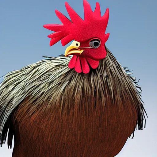 Image similar to futuristic big rooster