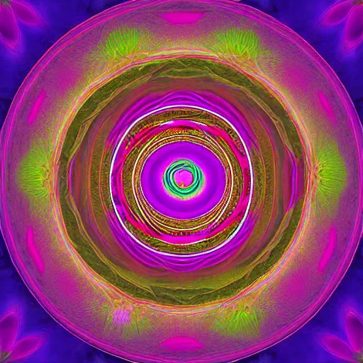 Prompt: salvia purple portal, psychedelic dream, digital art, colurful