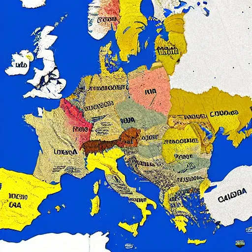 Image similar to europe map with names