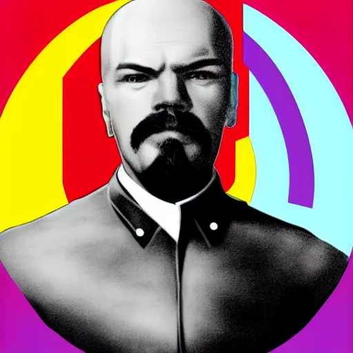 Image similar to lgbt art, tom of finland style, vladimir lenin, in billy herrington body, communism art in 4 k, high quality