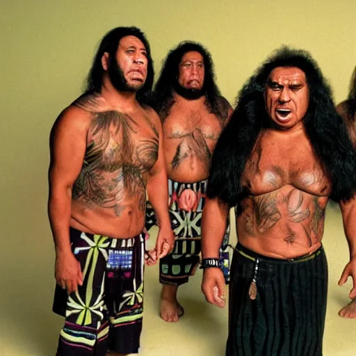 Prompt: angry samoans