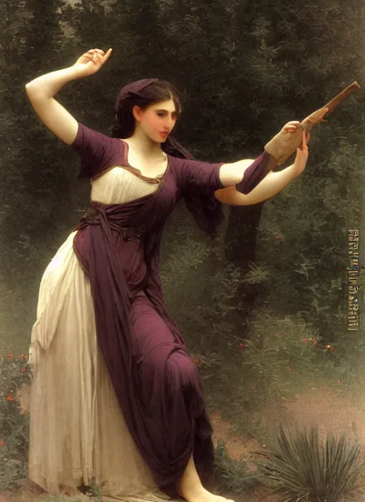 Prompt: a mage casting a frost spell by william - adolphe bouguereau