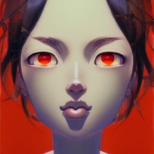 Image similar to prompt : portrait soft light painted by james jean and katsuhiro otomo, magical eyes, inspired by evangeleon anime, smooth face feature, intricate oil painting, high detail illustration, sharp high detail, manga and anime 1 9 9 0