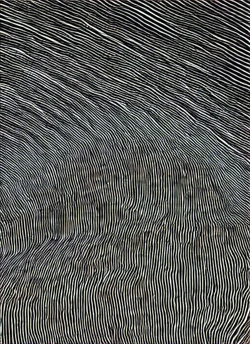 Prompt: white lines drawn topography mountain and hills on a black background