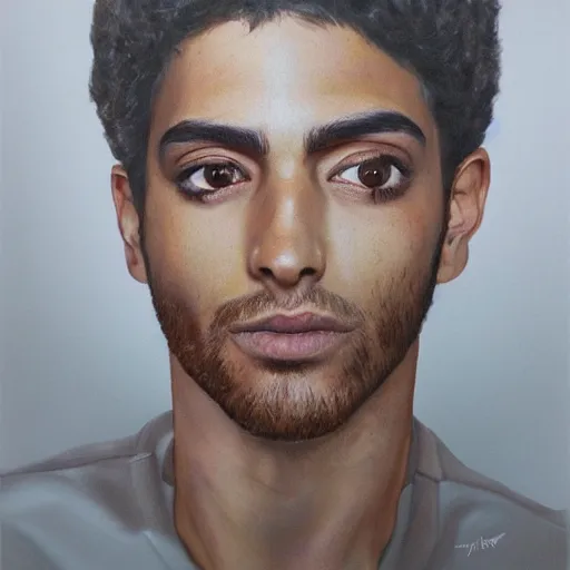 Image similar to omer adam portrait, photorealistic