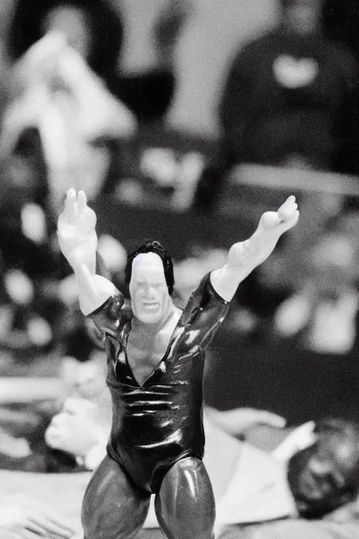 Image similar to mark mcgowan as a 1 9 8 0 s wrestling action figure, premier of western australia,