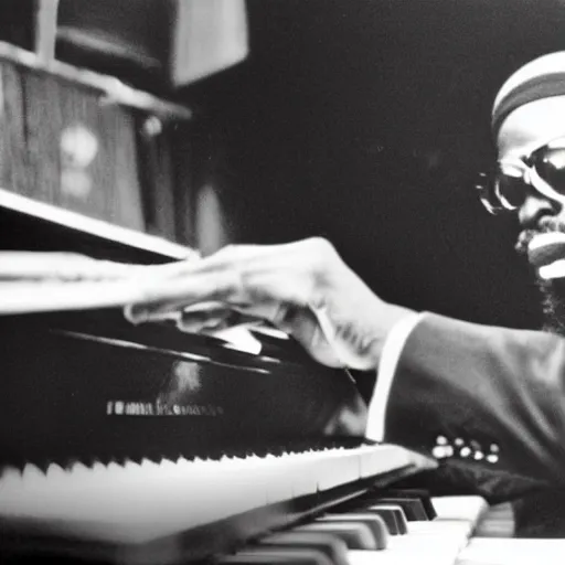 Prompt: thelonious monk at the paino