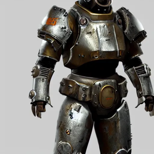 Prompt: fallout concept art armor render ultra unreal engine 5