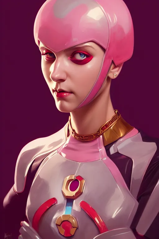 Prompt: a portrait of gwenpool, fantasy, sharp focus, intricate, elegant, digital painting, artstation, matte, highly detailed, concept art, illustration, ambient lighting, art by ilya kuvshinov, artgerm, alphonse mucha, and greg rutkowski