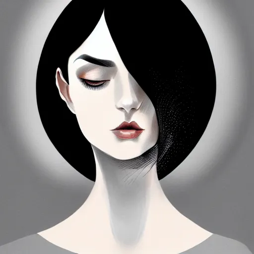 Image similar to portrait, woman with black hair, the lady of ash, elegant, illustration, intricate, sharp focus, digital painting