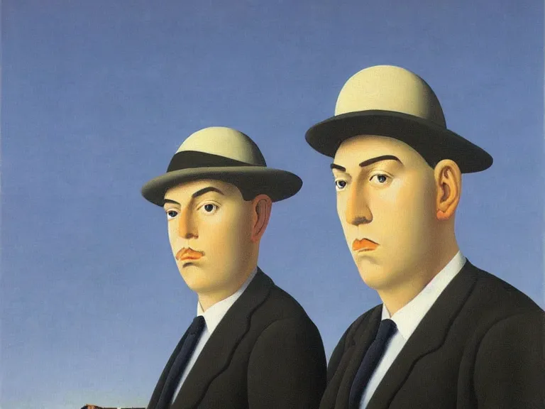 Image similar to beautiful!! painting by rene magritte, high detail, high resolution