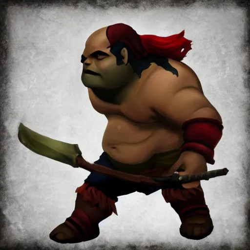 Prompt: pudge from dota 2