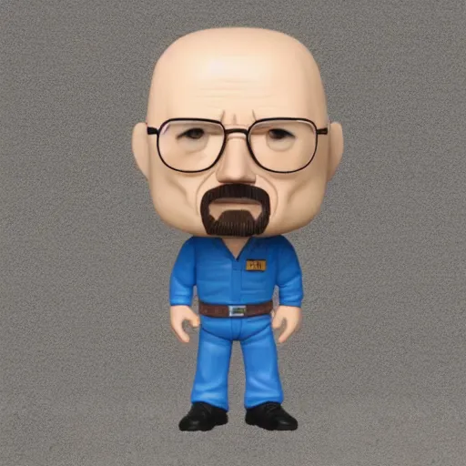 Image similar to plastic walter white as a funko pop character