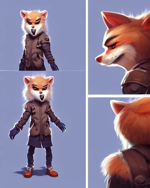 Image similar to character concept art of a cute young male anthropomorphic furry | | cute - fine - face, pretty face, key visual, realistic shaded perfect face, fine details by stanley artgerm lau, wlop, rossdraws, james jean, andrei riabovitchev, marc simonetti, and sakimichan, trending on artstation