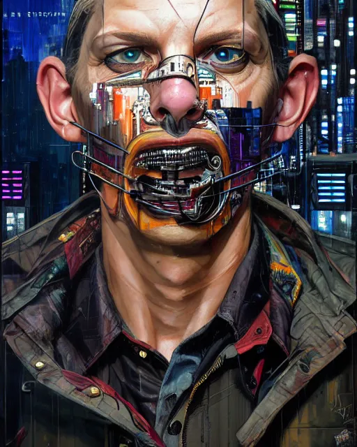 Image similar to a portrait of an anthropomorphic cyberpunk ocelot by sandra chevrier, by jon foster, detailed render, tape deck, epic composition, cybernetics, 4 k realistic, cryengine, realistic shaded lighting, sharp focus, masterpiece, by enki bilal