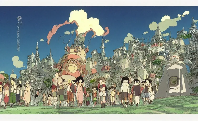 Prompt: a studio ghibli frame of hell, high quality, detailed,