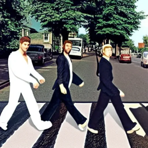 Prompt: n'sync crossing abbey road