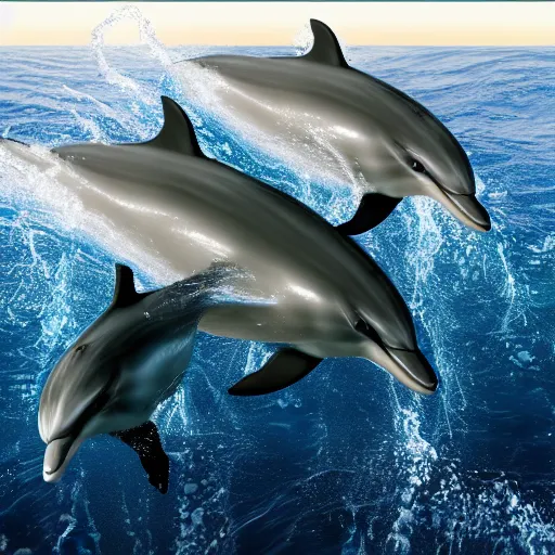 Prompt: dolphins take over the earth, cinematic, ultrarealism, 8 k