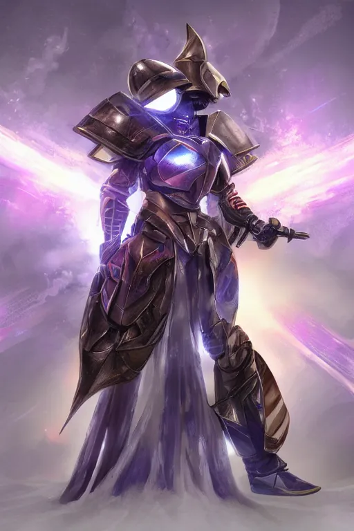 Image similar to helmet armor guardian destiny in witch queen illumination ray tracing hdr fanart arstation by sung choi robot ninja mask and eric pfeiffer and gabriel garza and casper konefal