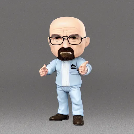 Image similar to plastic walter white as a funko pop character