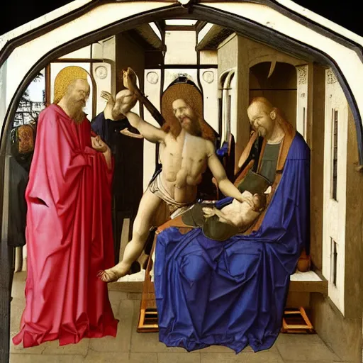 Image similar to deposition of christ by van der weyden