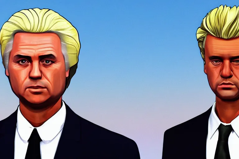 Image similar to geert wilders in grand theft auto vice city