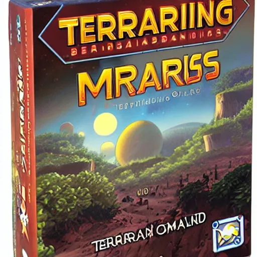 Image similar to terraforming mars, terraforming mars board game