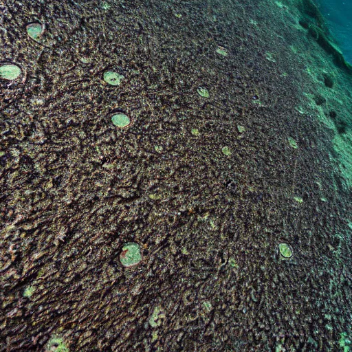 Image similar to seabed showing the marks caused by scallop dredging