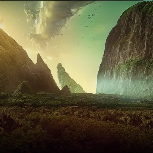 Prompt: 2040, unbelievably beautiful, perfect, masterpiece, dynamic, epic, cinematic 8K HD painting portrait movie shot of A forgotten world. By a Celtic movie director. Motion, VFX, Inspirational arthouse, high budget, blockbuster, James Gunn and Tim burton style, at Behance, at Netflix, at Studio Ghibli, with Instagram filters, Photoshop, Adobe Lightroom, Adobe After Effects, rendered in Unreal Engine 6 with NVIDIA Raytracing, award winning, finalist piece by an unknown artist.