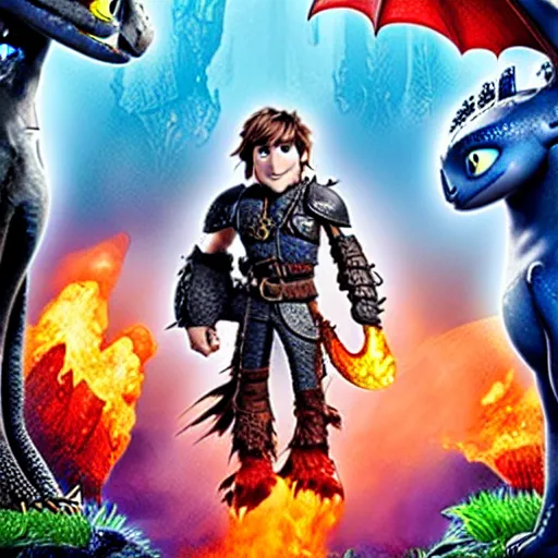 Image similar to how to train your dragon