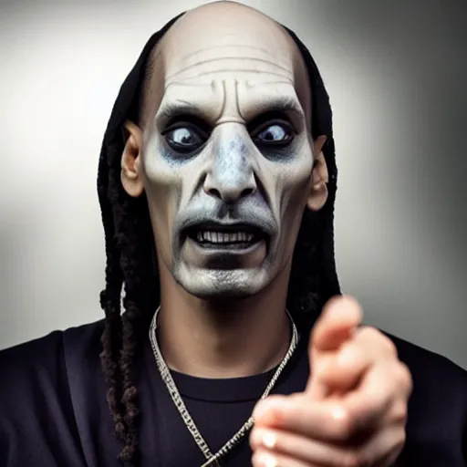 Prompt: Snoop dog as Voldemort.