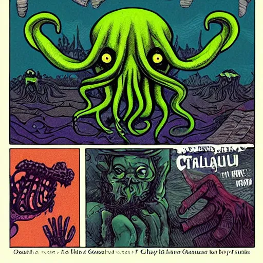 Prompt: cthulhu in among us