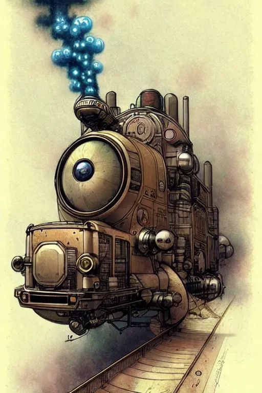 Image similar to design only! ( ( ( ( ( 2 0 5 0 s retro future steam engine designs borders lines decorations space machine. muted colors. ) ) ) ) ) by jean - baptiste monge!!!!!!!!!!!!!!!!!!!!!!!!!!!!!!