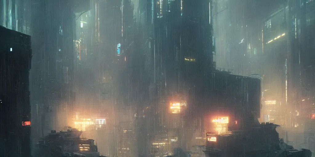 Image similar to an environmental concept art of blade runner 2 0 7 7, highly detailed, environmental light, cinematic by francis tneh