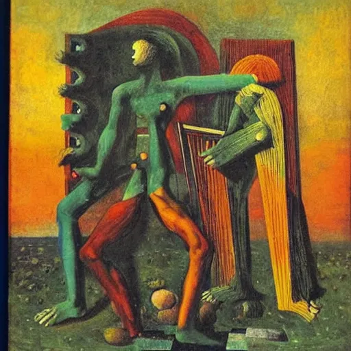 Image similar to a Max Ernst painting