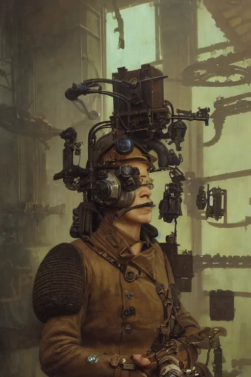 Image similar to dieselpunk military walkie - talkie, radio device, product lighting, painted by ruan jia, raymond swanland, lawrence alma tadema, zdzislaw beksinski, norman rockwell, jack kirby, tom lovell, alex malveda, greg staples