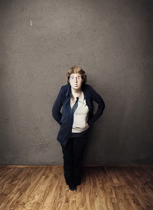 Prompt: portrait of the most bored person in the universe. extremely bored expression, studio light, hyper realistic photograph by annie lebowitz, award winning