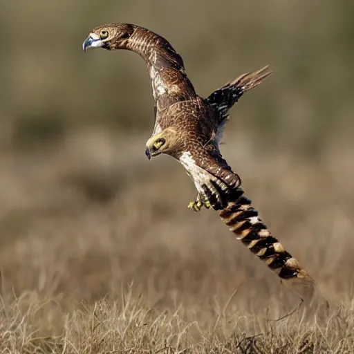 Image similar to hawk morphed with a rattlesnake